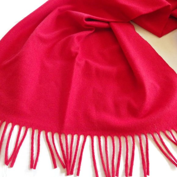 Red Scarf/Shawl/ Pashmina - Picture 3 of 4